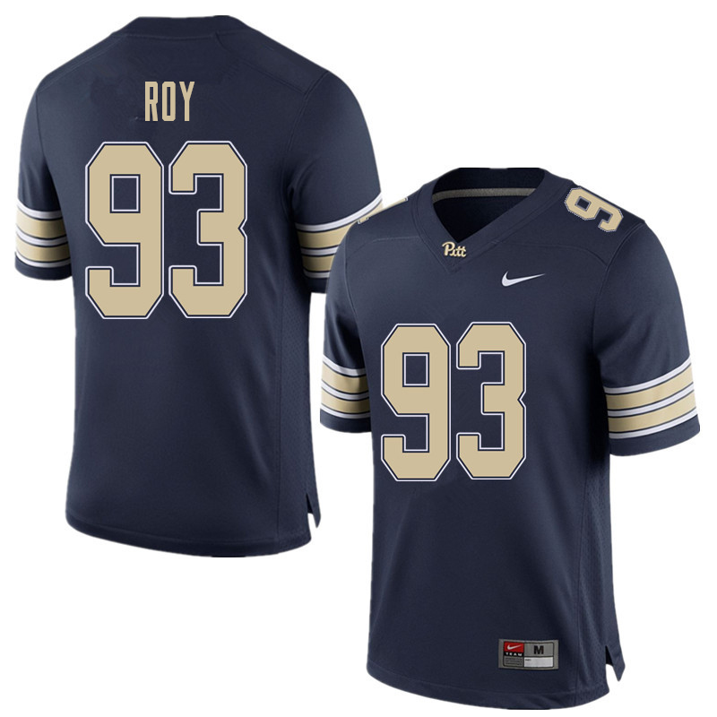 Men #93 Shane Roy Pittsburgh Panthers College Football Jerseys Sale-Home Blue